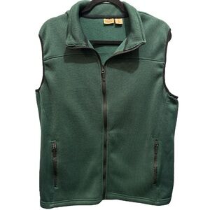 Telluride Clothing Company Women’s Hunter Green Vest Zipper & Pockets Fleece